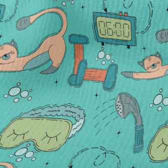 Comfortable Bath Cat Terry