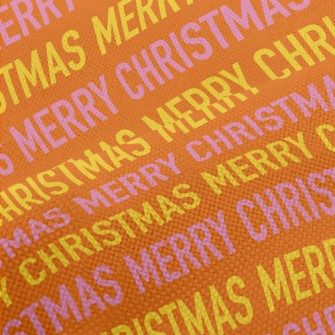 Merry Christmas Text Performance Linen
