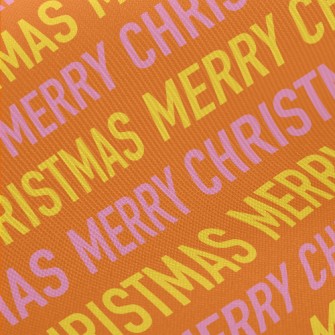 Merry Christmas Text Twill