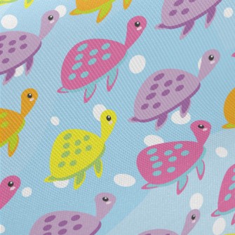 Colorful Glowing Turtle Twill
