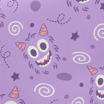 Small Horned Big Eyed Monster Twill