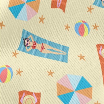 Bikini Girl Sunbathing Standard Corduroy