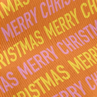 Merry Christmas Text Standard Corduroy