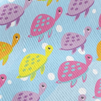 Colorful Glowing Turtle Standard Corduroy