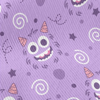 Small Horned Big Eyed Monster Standard Corduroy
