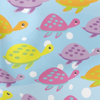 Colorful Glowing Turtle Stretch Ponte
