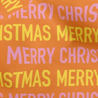 Merry Christmas Text Micro Fleece