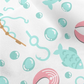 Deep Sea Fish Chunks Micro Fleece