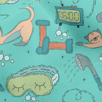 Comfortable Bath Cat Micro Fleece