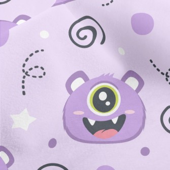 Cheerful One-eyed Monster Micro Fleece