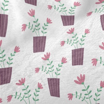 Three Pretty Little Flowers Minky