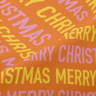 Merry Christmas Text Piqué