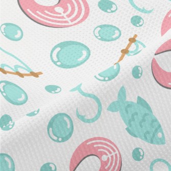 Deep Sea Fish Chunks Piqué