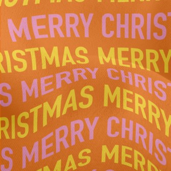 Merry Christmas Text Lightweight Performance Linen