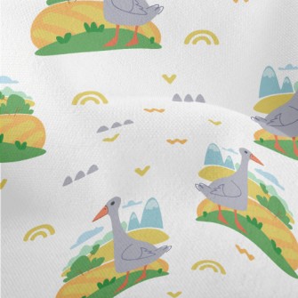Rural Pastoral Grey Goose Lightweight Performance Linen