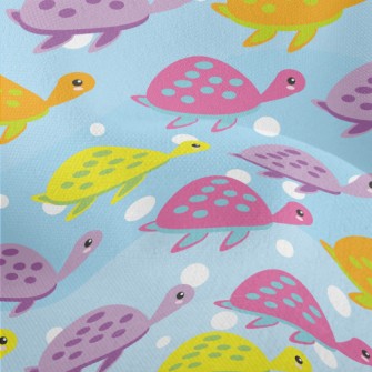 Colorful Glowing Turtle Lightweight Performance Linen