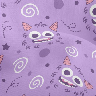 Small Horned Big Eyed Monster Lightweight Performance Linen