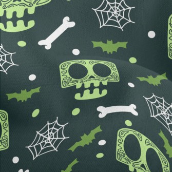 Surprised Skeleton Spider Web Lightweight Performance Linen