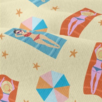 Bikini Girl Sunbathing Modern Jersey