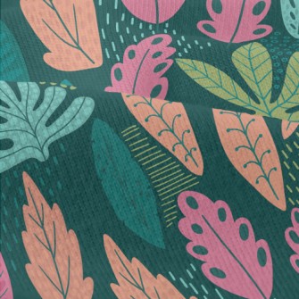 Tropical Fantasy Leaves Modern Jersey