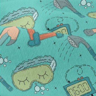 Comfortable Bath Cat Modern Jersey