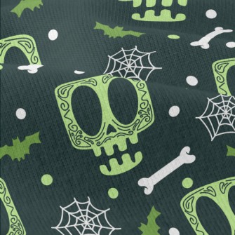 Surprised Skeleton Spider Web Modern Jersey