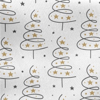 Shining Star Christmas Tree Jersey Backed Fleece
