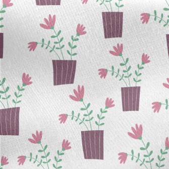 Three Pretty Little Flowers Jersey Backed Fleece