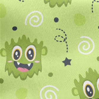 Cute Monsters Jersey Backed Fleece