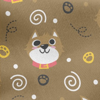 Playful Expression Cat Jersey Backed Fleece