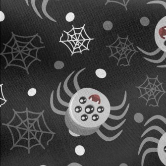 Scary Multi-eyed Spider Jersey Backed Fleece