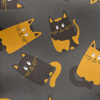 Funny Cat Jersey Backed Fleece