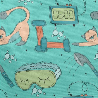 Comfortable Bath Cat Pongee