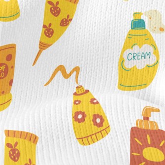 Various Sunscreen Lotions Stretch Jersey
