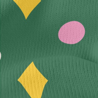 Shiny Two-color Dots Stretch Jersey