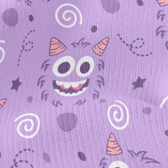 Small Horned Big Eyed Monster Stretch Jersey