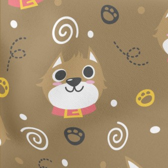 Playful Expression Cat Lightweight Cotton Poplin