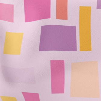 Rectangles Of Different Sizes Lightweight Cotton Poplin