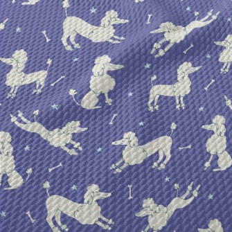 Proud And Elegant Poodle Birdseye Piqué