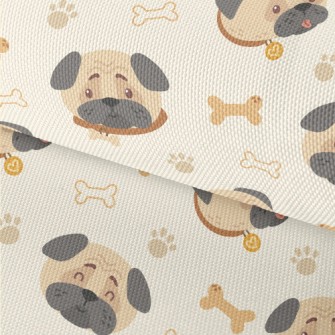 Cute Frowning Pug Waterproof Oxford