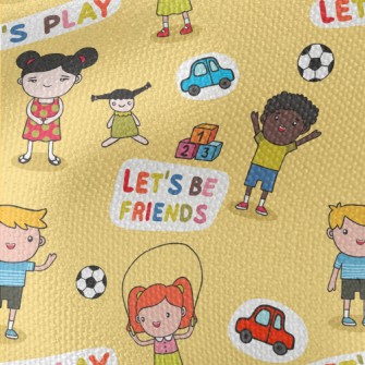 Children Playing Waterproof Canvas