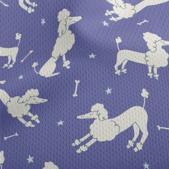 Proud And Elegant Poodle Athletic Mesh Flat Back