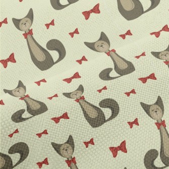 Elegant Bow Kitten Performance Linen