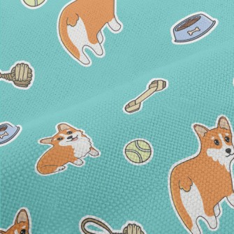 Cute Corgi Performance Linen