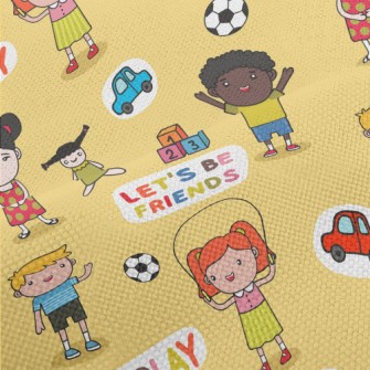 Children Playing Performance Linen