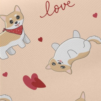 Cute Valentine&#39;s Day Puppy Twill