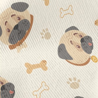 Cute Frowning Pug Standard Corduroy