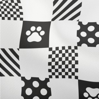 Geometric Square Dog Paw Print Dobby