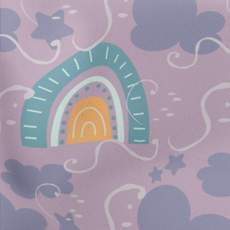 Fairytale Rainbow Dark Clouds Stretch Ponte