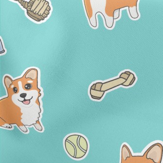 Cute Corgi Stretch Ponte